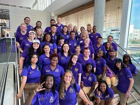 ECU Orientation Assistants, ready to show the incoming class our beautiful campus. 