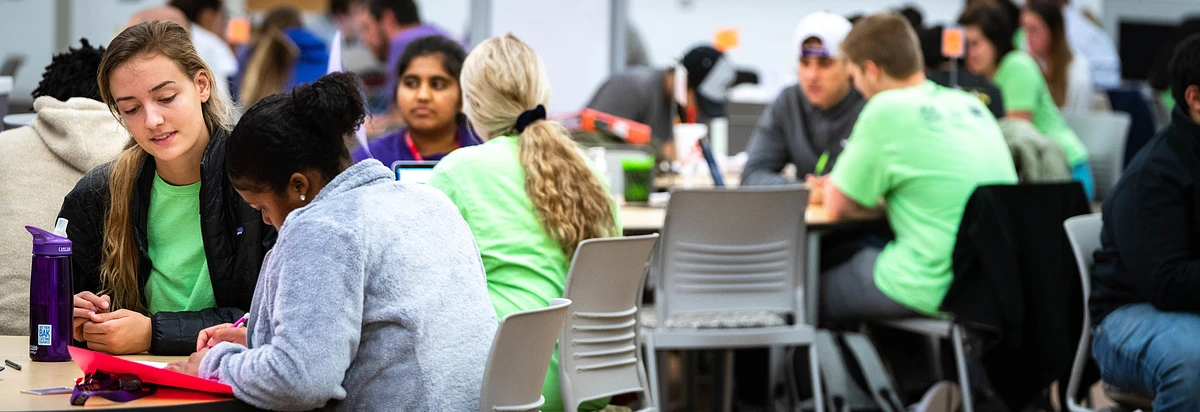 Group of students participating in tutoring services